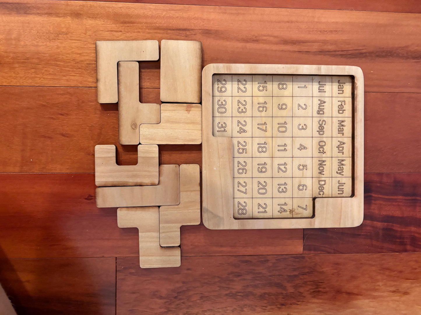 Wooden Puzzle Calendar