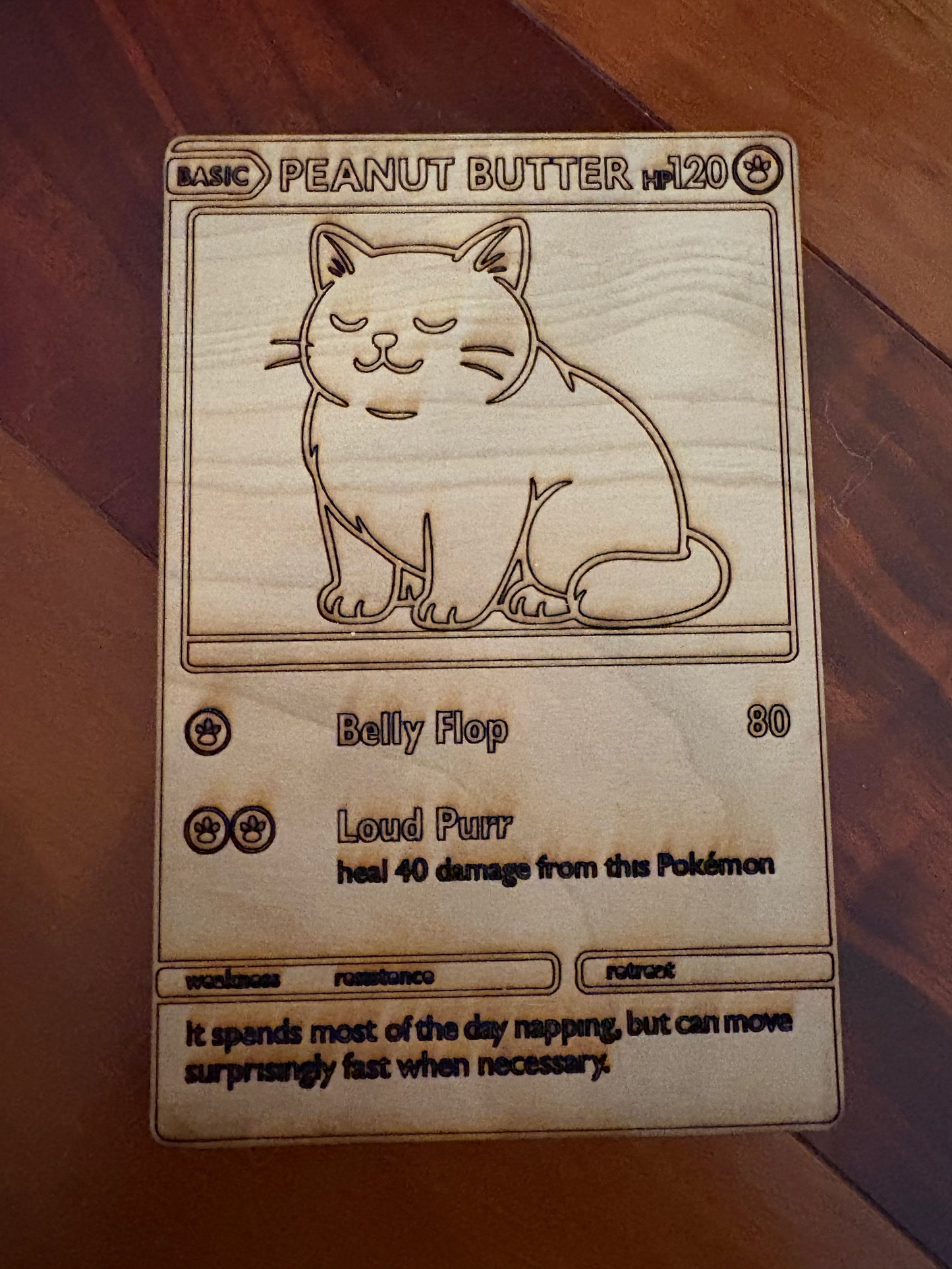 Custom Wooden Character Cards