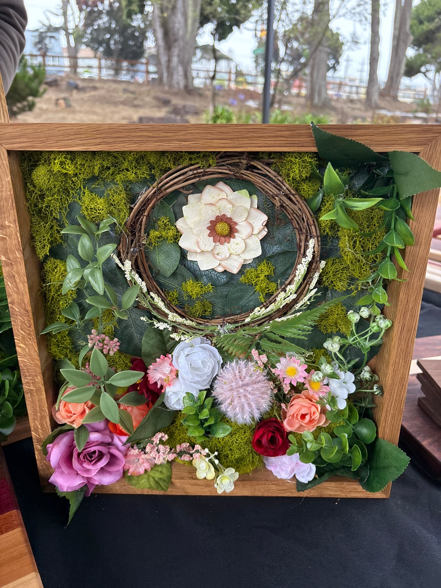 Framed Floral Art Box (1 ft x 1 ft)