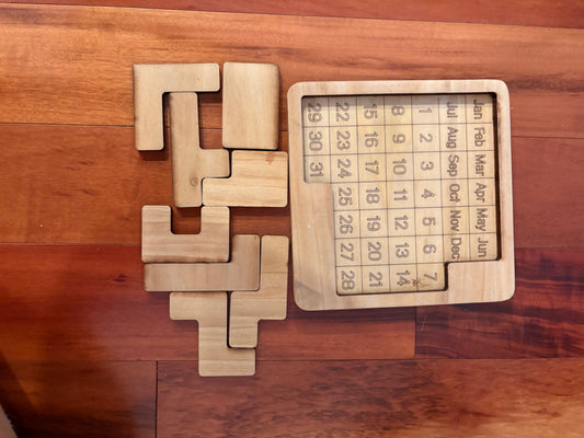 Wooden Puzzle Calendar